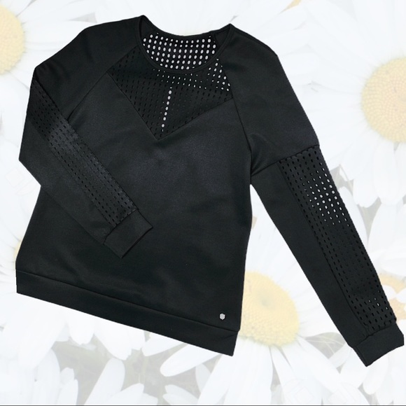 Fabletics Black Tilly Neoprene Dream Sweatshirt - Picture 6 of 16